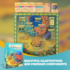 Cytosis: An Animal Cell Biology Game | A Science Accurate Strategy Board Game About Building Proteins, Carbohydrates, Enzymes, Organelles, & Membranes