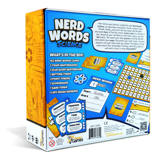 ボードゲーム 英語 アメリカ Genius Games Bundle for GameSchooling Includes Nerd Words  Science!， E ワイヤレスイヤホン ゲーム、おもちゃ