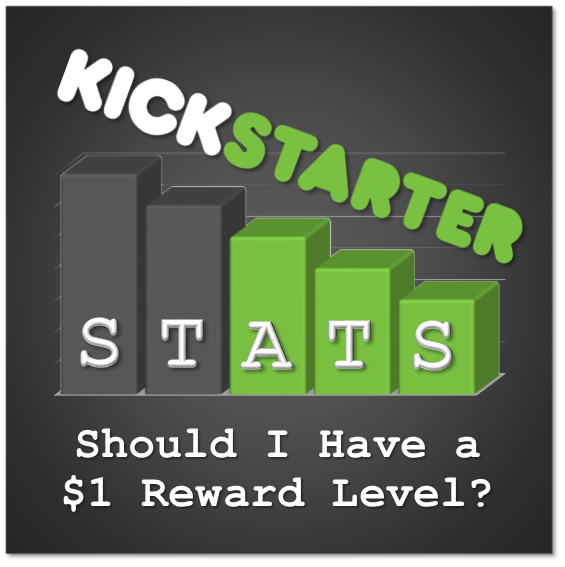 Kickstarter Stats 101: Should I Have a $1 Reward Level?