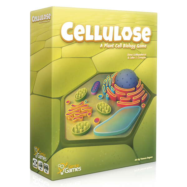 Front Box of Cellulose Game, A Plant Cell Biology Game by Genius Games
