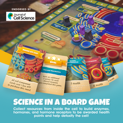 Cytosis: A Cell Biology Game | A Science Accurate Strategy Board Game About Building Proteins, Carbohydrates, Enzymes, Organelles, & Membranes