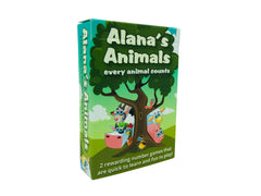 Full view of Alana's animals, a counting games for kids.