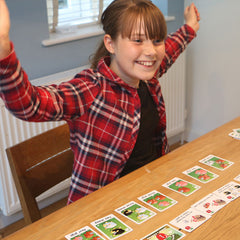 A girl enjoy playing Alana's Animals