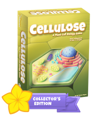 front of the box of the Collector's Edition of Cellulose Game by Genius Games
