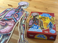 Kid's 100 Piece Human Body Floor Puzzle: Dr Livingston's Jr. - A Medically Accurate 4ft Human Anatomy Jigsaw Puzzle