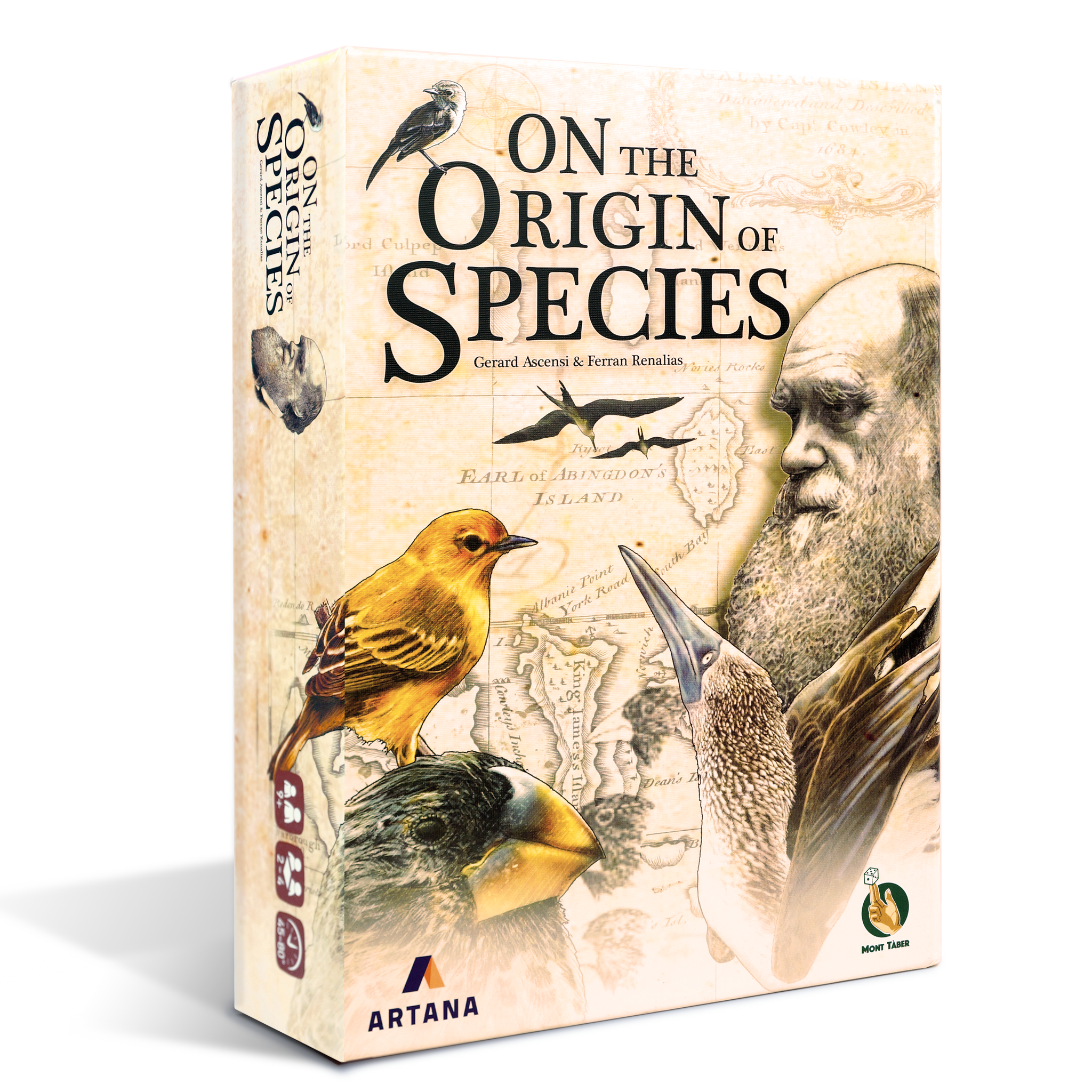  On The Origin of Species, An Evolutionary Research Board Game  by Artana Games, Charles Darwin's Trip Through the Galapagos as a  Strategic Science Board Game for Kids and Families